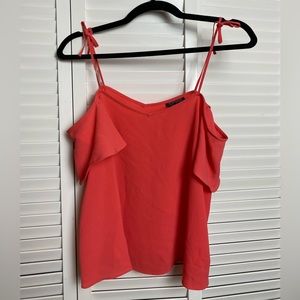 Topshop Off the Shoulder Pink Blouse - US 4